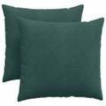 vidaXL Vankúše na pohovku 2 pcs Tmavozelená 45 x 45 cm