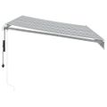 vidaXL Automaticky zaťahovacia markíza antracit a biela 350x250 cm