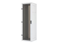 19 stojanový rozvádzač rozoberateľný 18U/800x1000mm presklené dvere, IP20 nosnosť 800kg svetlo sivý RAL7035