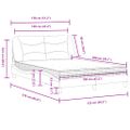 vidaXL Posteľ s matracom Hvar čierna 120x200 cm umelá koža