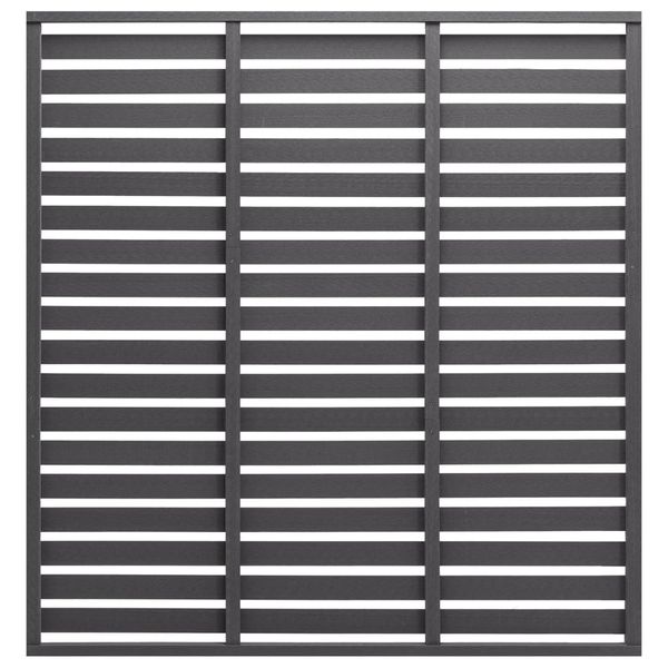 vidaXL Plotový panel, WPC 180x180 cm, sivý