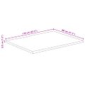 vidaXL Stolová doska 110x80x3,8 cm živý okraj masívne mango