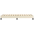 vidaXL Posteľný rám s boxspringom krémový 90x190 cm umelá koža