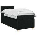 vidaXL Posteľ boxspring s matracom Čierna 90 x 190 cm Látka