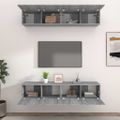 vidaXL TV skrinky 4 ks sivý dub sonoma 80x30x30 cm spracované drevo