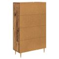 vidaXL Highboard Staré drevo 69,5 x 31 x 115 cm Kompozitné drevo