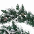 vidaXL Vianočná girlanda s LED svetielkami zelená 2,7 m PVC