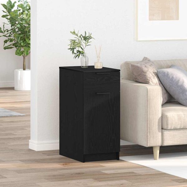 vidaXL Kancelársky kabinet Čierny dub 33 x 50 x 75 cm Kompozitné drevo