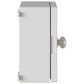 vidaXL Ovládacia skriňa Sivá 25 x 13 x 24 cm ABS plast