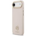 Puzdro Guess Grained Strass Logo MagSafe pre iPhone Air ružová