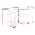 vidaXL TV skrinka CORONA 100 x 40 x 52 cm Biela