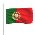vidaXL Portugalská vlajka a stĺp 6,2 m hliníkový