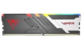 Patriot Viper Venom/DDR5/32GB/6000MHz/CL30/1x32GB/RGB/Black Operacní pamet, DDR5, 32GB, 6000MT/s, CL30, RGB LED podsvícení, s chladicem, cerno-šedá