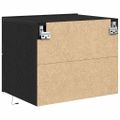 vidaXL Nočný stolík Čierny dub 50 x 39 x 41 cm Kompozitné drevo