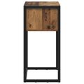 vidaXL Koncový stôl Staré drevo 100 x 36 x 75 cm Kompozitné drevo