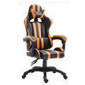 vidaXL Herná stolička, oranžová, umelá koža