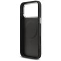 Guess Grained Triangle Logo MagSafe puzdro pre iPhone 17 Pro Max čierna