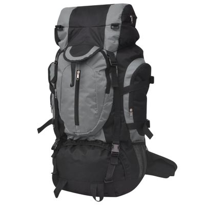 vidaXL Turistický batoh XXL 75 l, čierno sivý