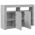 vidaXL Servírovacia skriňa Sivý Sonoma 116 x 30 x 75 cm