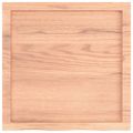 vidaXL Kúpeľňová doska bledohnedá 60x60x(2-6) cm ošetrený masív