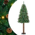 vidaXL Úzky vianočný stromček Zelená 210 cm