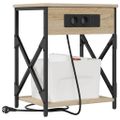 vidaXL Nočný stolík 2 ks Sonoma dub 41 x 31 x 51 cm Kompozitné drevo