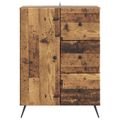 vidaXL Servírovacia skriňa Staré drevo 66 x 34,5 x 90 cm