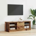 vidaXL TV skrinka 102 x 35 x 36,5 cm Staré drevo Kompozitné drevo