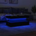vidaXL Konferenčný stolík s LED svetlami čierny 90x50x40 cm