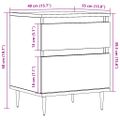 vidaXL Nočné stolíky 2 ks staré drevo 40x35x50 cm kompozitné drevo