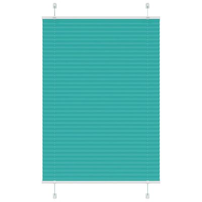 vidaXL Plisovaná roleta petrolejovo zelená 95x100 cm šírka látky 94,4 cm polyester