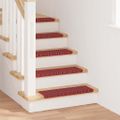 vidaXL Samolepiace schodové rohože 15 ks 65 x 21 x 4 cm Non-Slip