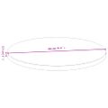 vidaXL Stolová doska Ø80x2,5 cm bambus
