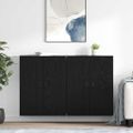 vidaXL Závesná skrinka 2 ks Čierny dub 69,5 x 34 x 90 cm