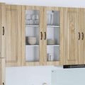 vidaXL Dvierka na umývačku Kalmar Sonoma dub 80 x 31 x 100 cm