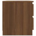 vidaXL Nočný stolík hnedý dub 50x39x43,5 cm spracované drevo