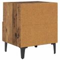 vidaXL Nočný stolík 2 ks Staré drevo 40 x 35 x 47,5 cm