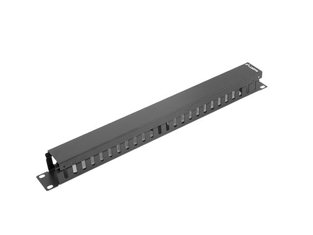 LANBERG 19'' PANEL PRO SPRÁVU KÁBLOV TYP A 1U ČIERNY