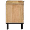 VidaXL TV skrinka Hnedá 80x31,5x46 cm Masívne drevo Mango