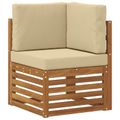 vidaXL Záhradná súprava gaučov 9 ks Prírodná a béžová Polyester