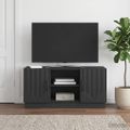 vidaXL TV skrinka 102 x 34,5 x 47 cm Čierna Kompozitné drevo