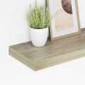 vidaXL Plávajúce nástenné police 2 ks, dubové 60x23,5x3,8 cm, MDF