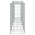 vidaXL Oblúkové gabiónové koše 7ks 400x50x100/120cm pozinkované železo