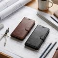 Smart Luxe leather case for Honor Magic 8 Lite brown