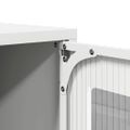 VidaXL TV skrinka Biela 100,5x39x60,5 cm Oceľ valcovaná za studena
