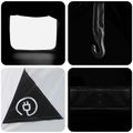 vidaXL Stan chata Biela s blackoutom 300 x 210 x 156 cm Polyester