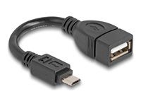 USB 2.0 OTG kábel Micro-B samec na T