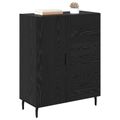 vidaXL Servírovacia skriňa so zásuvkou Čierny dub 69,5 x 34 x 90 cm