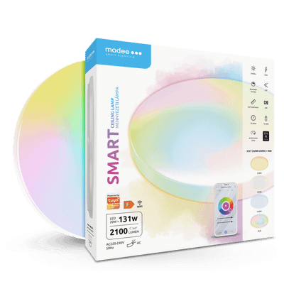 Modee LED SMART (Tuya Wi-Fi) kruhové stropné svietidlo 20W 120° RGB 2100 lm (MSL-CL20WRGB)