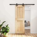 vidaXL Posuvné dvere 70 x 210 cm Masívne borovicové drevo (neupravené)